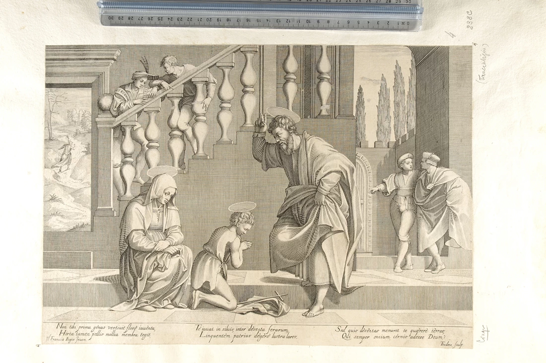 Commiato di San Giovanni Battista dai genitori - Pinacoteca Nazionale di Bologna